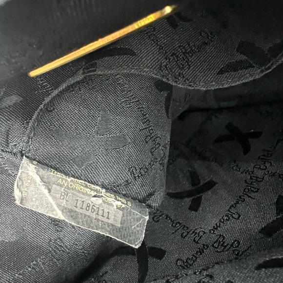 PALOMA PICASSO Vintage Black Leather Gold Hardware Mini Magnetic Backpack - Picture 14 of 15